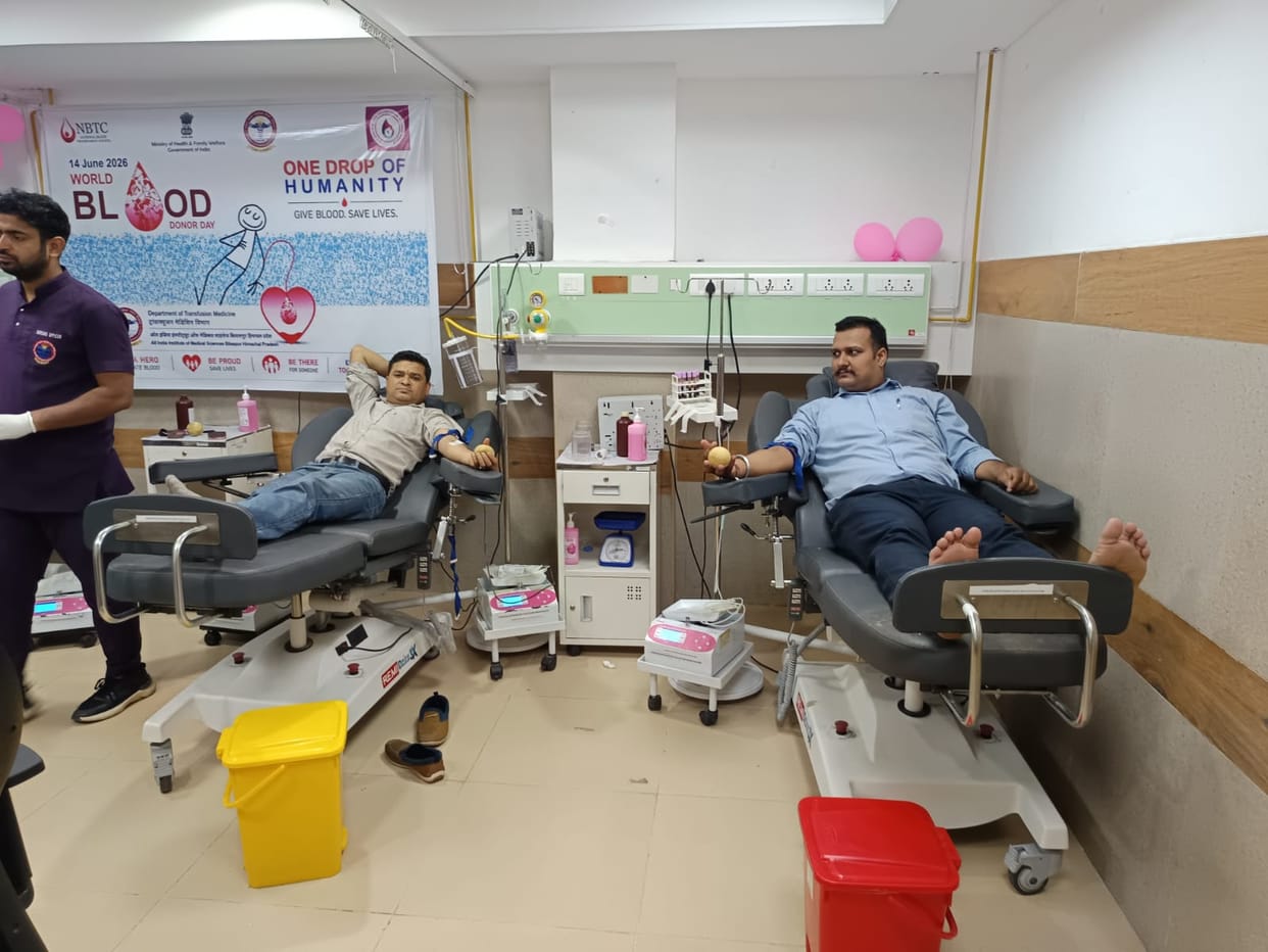 45 youths donated blood on Kargil Vijay Diwas.