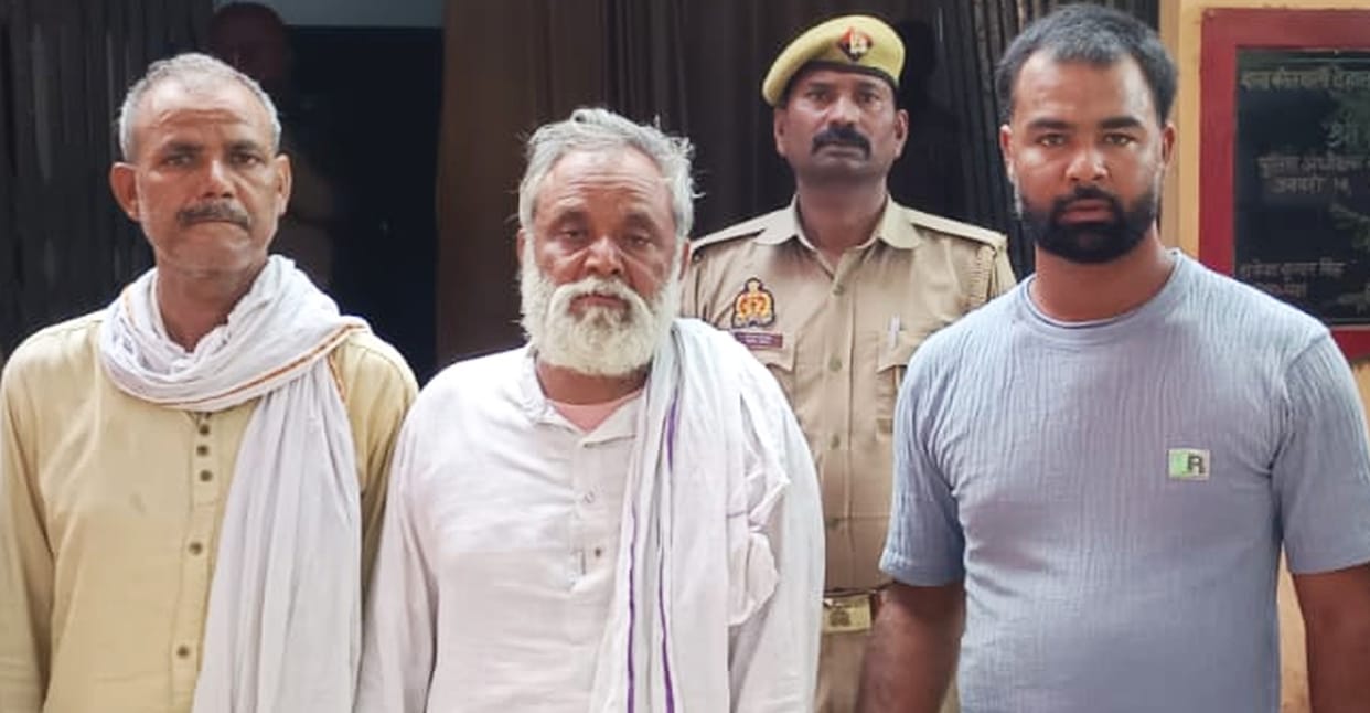 Three accused arrested for attacking police team