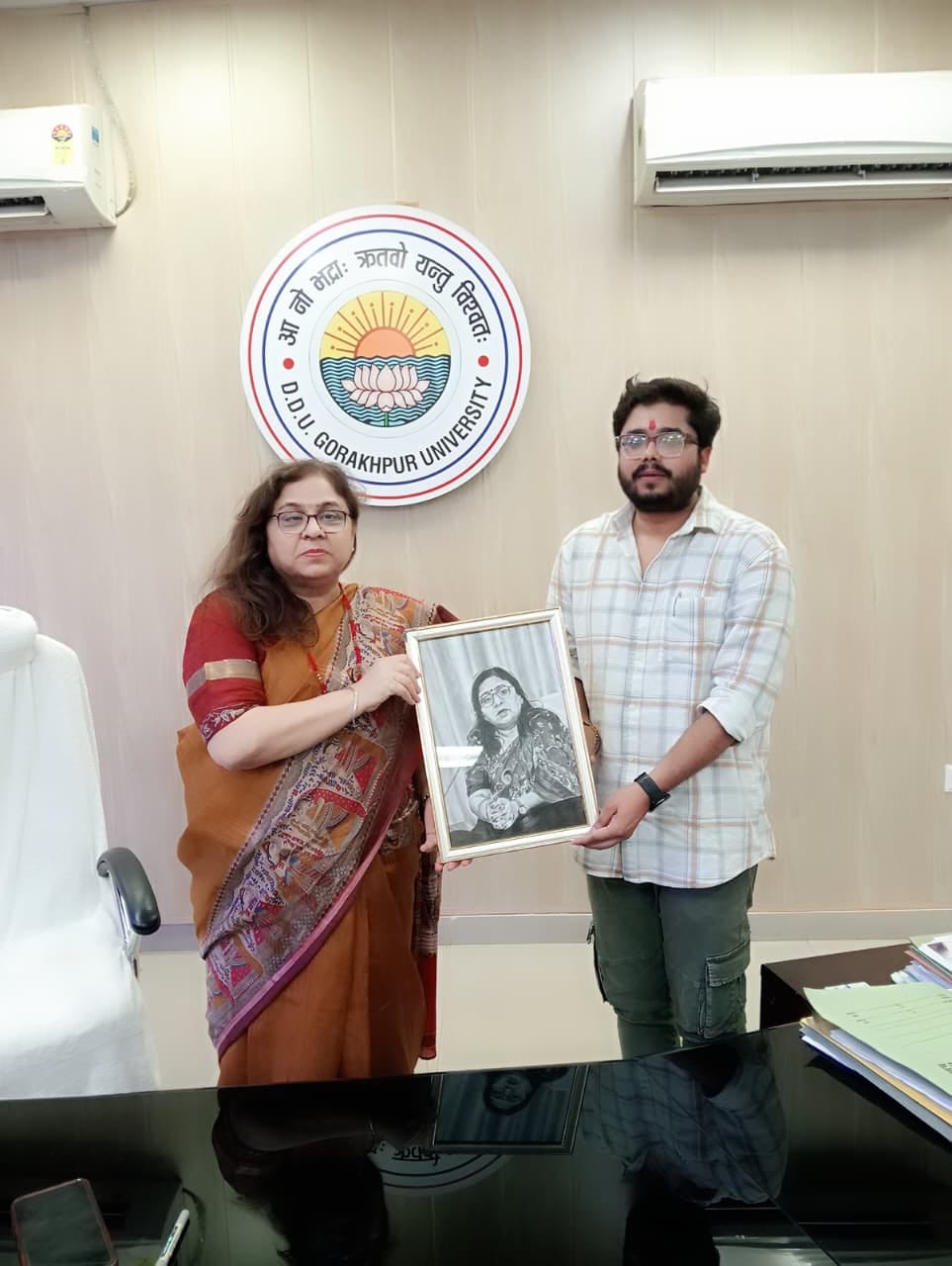 Shivam stated that he undertook this initiative to express his gratitude and respect towards the university.