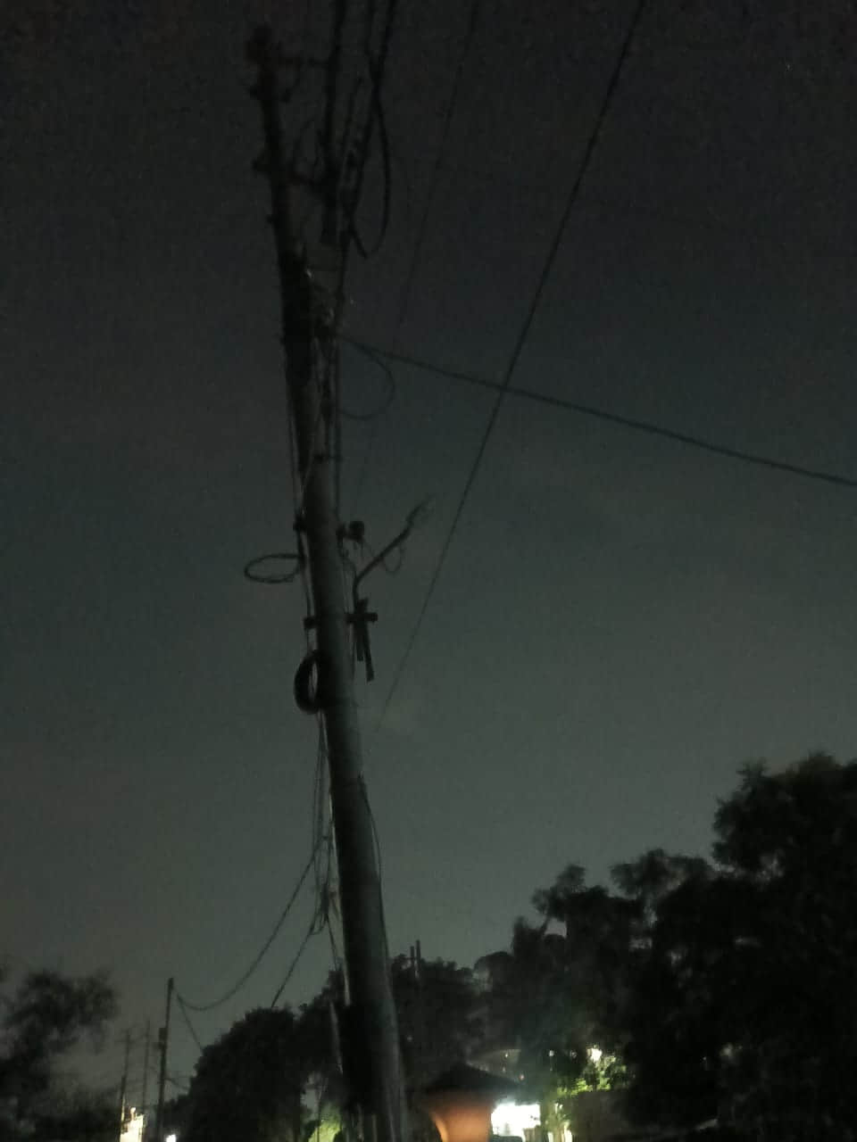 The streets of Sunpura village were deserted due to faulty streetlights.