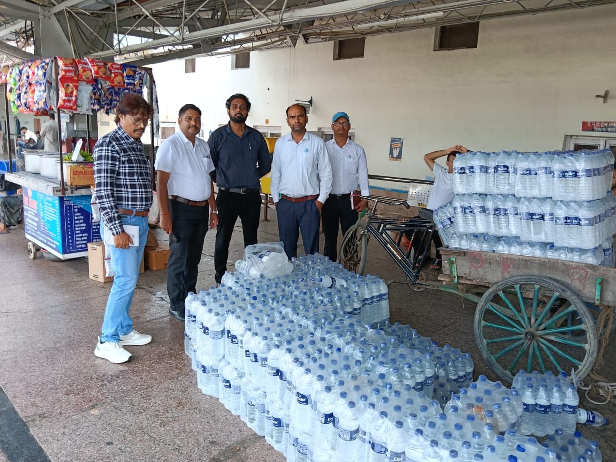 1,140 unauthorized water bottles seized from pantry car