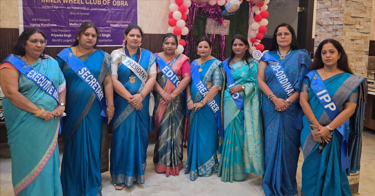 New executive committee of Innerwheel Club Obra formed, Priyanka Singh becomes president