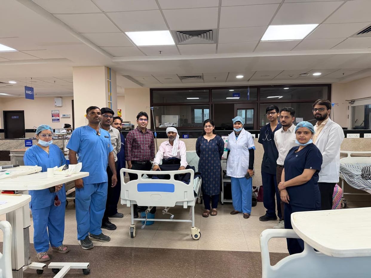 Life saved after surgery for 9kg abdominal tumor at SN