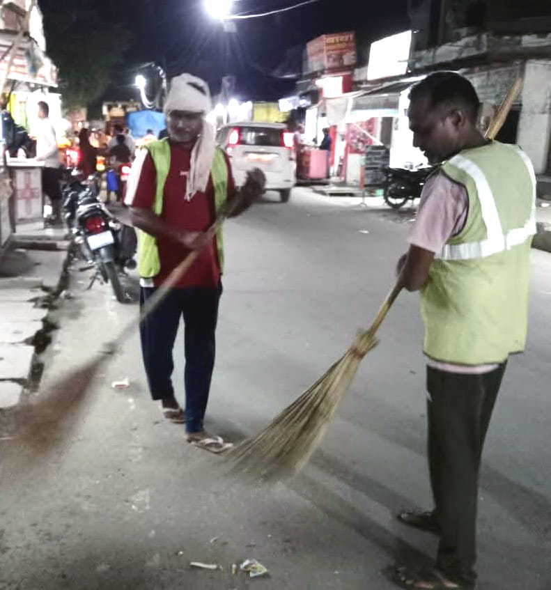 Cleanliness drive conducted by the Nagar Panchayat