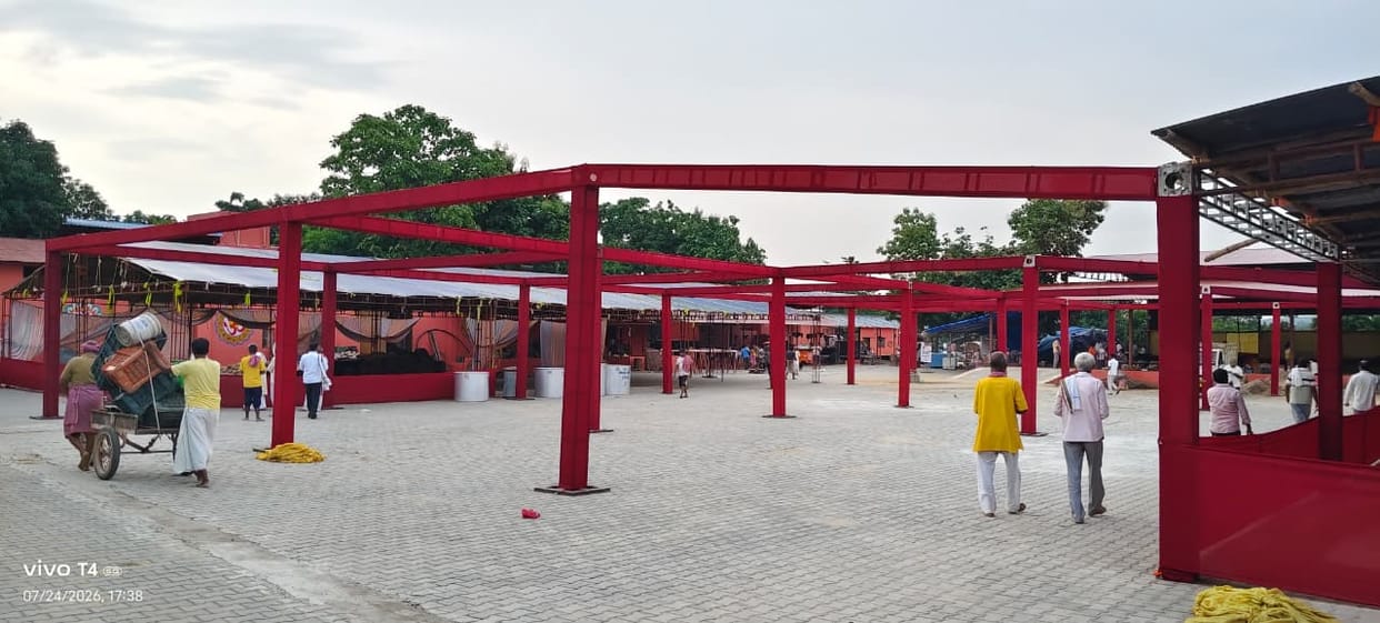 Preparations intensify to welcome lakhs of devotees on Guru Purnima.