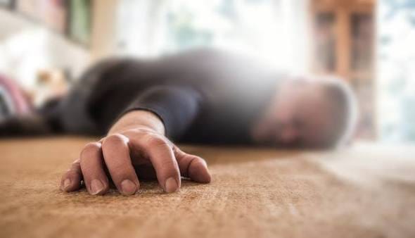 Young man lay unconscious at the bus stand for hours.