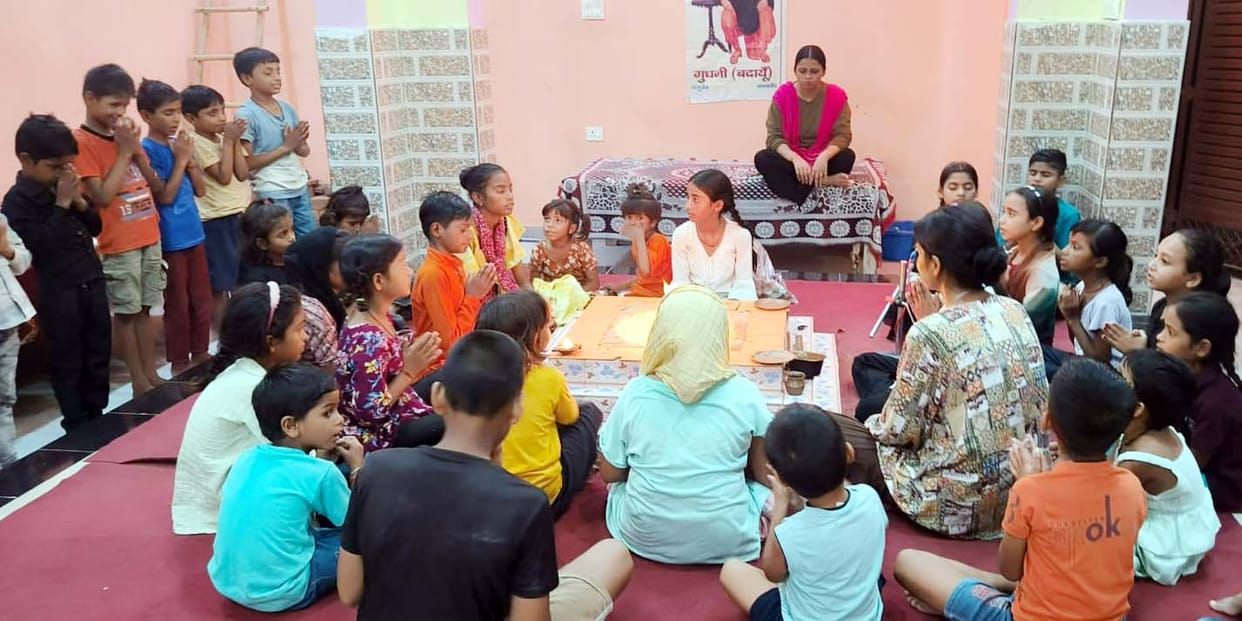Neeraj topped the boys' category, while Radhika and Vanshika topped the girls' category.