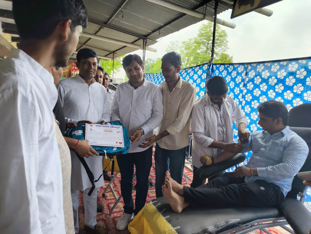 126 units of blood collected at the camp.