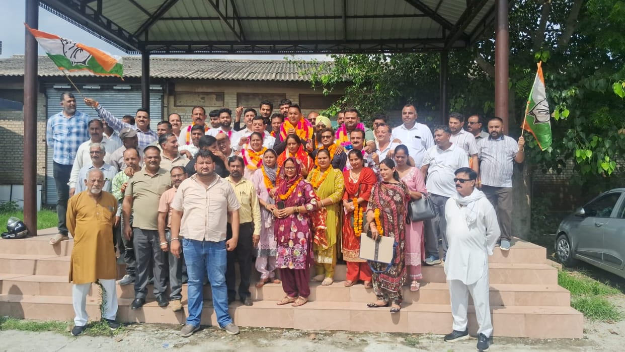 Sharda Amb elected BDC Chairperson and Rajesh Vice-Chairperson.