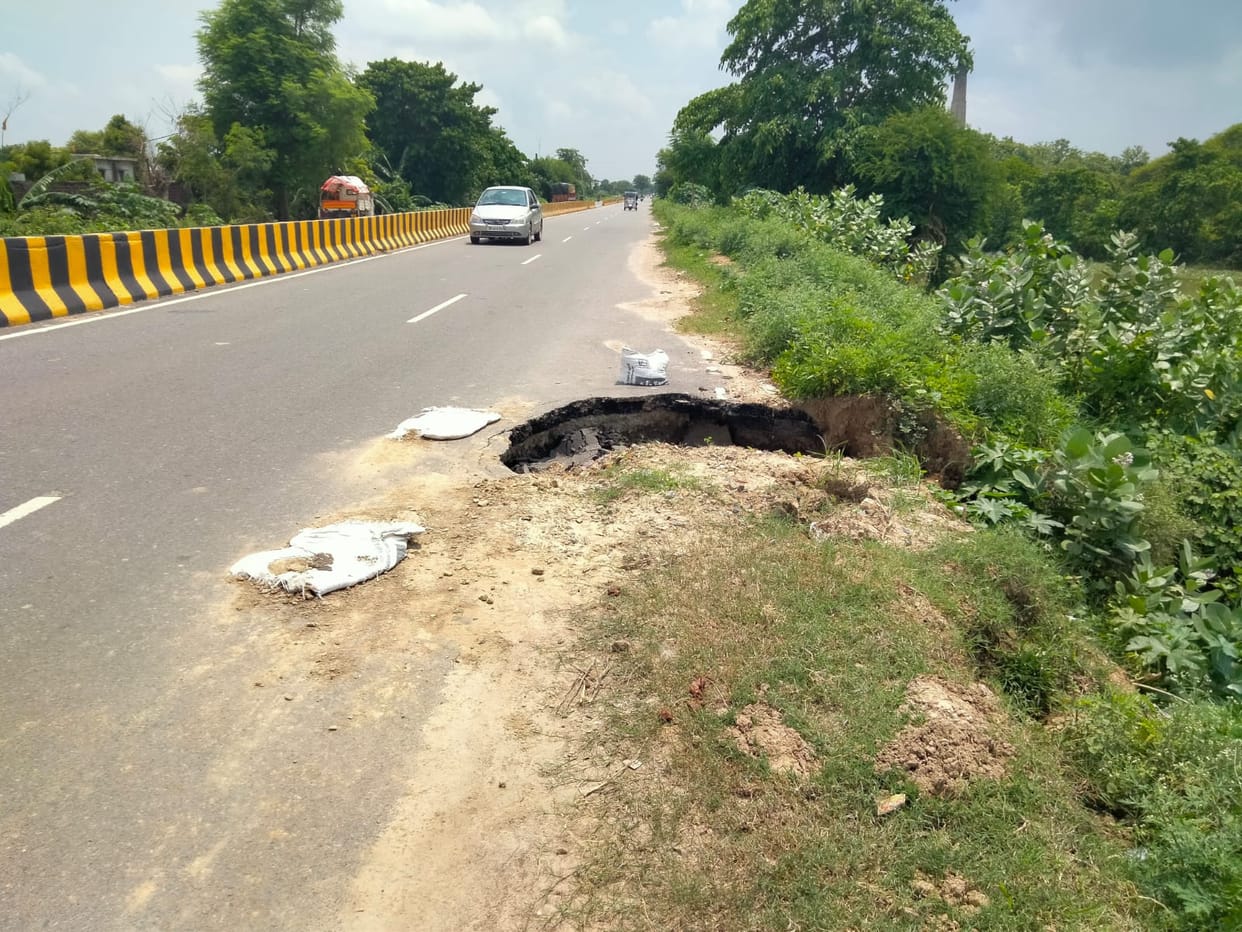 The hazardous Bhinga-Bahraich route