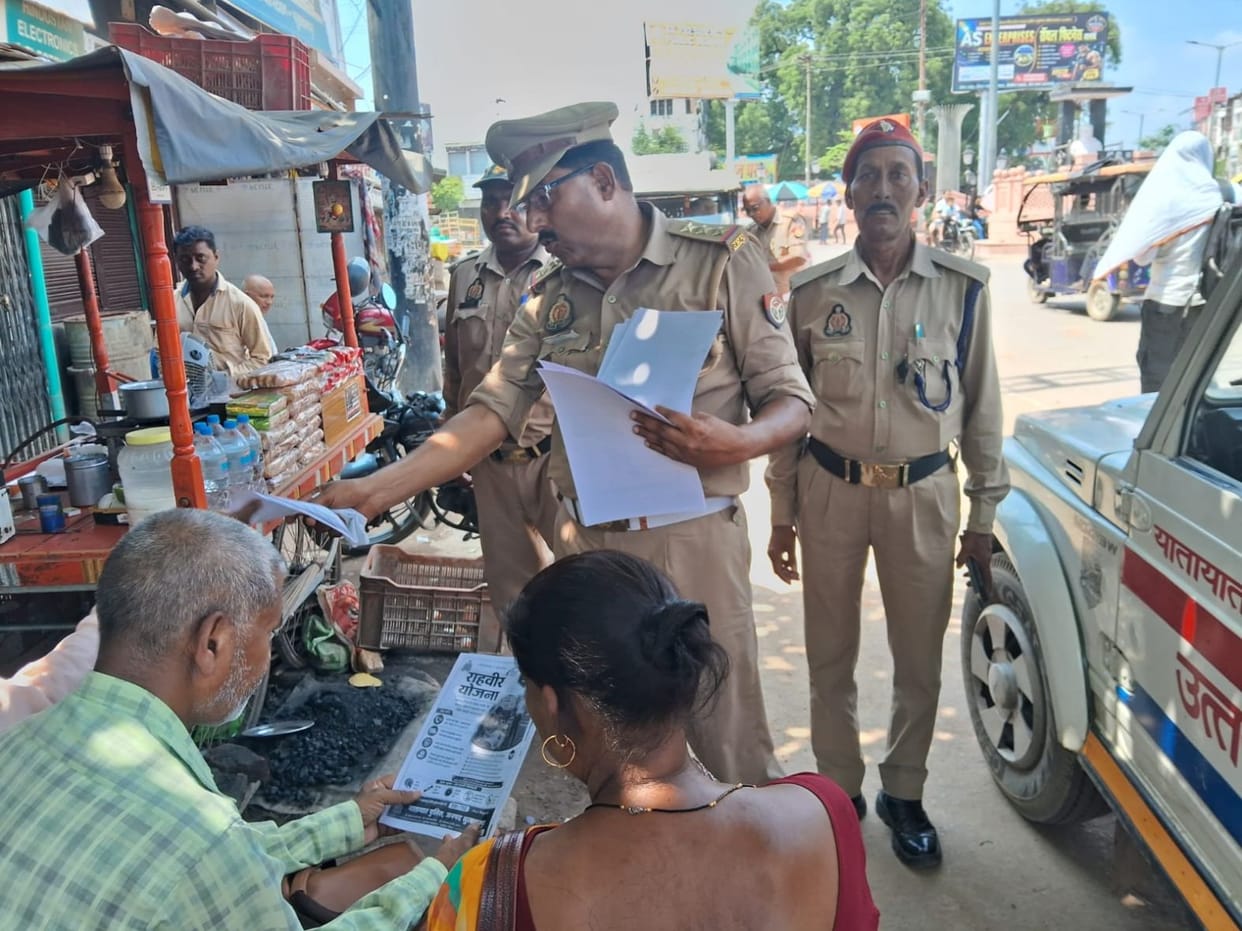 Traffic police raised public awareness