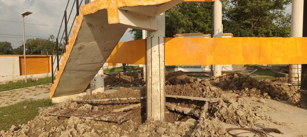 Water tank pillars in Tandwa village damaged within a year