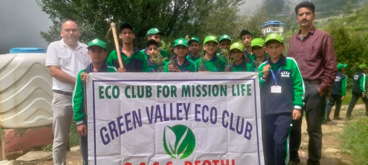 Conveyed a message of environmental conservation by planting saplings at Devthi