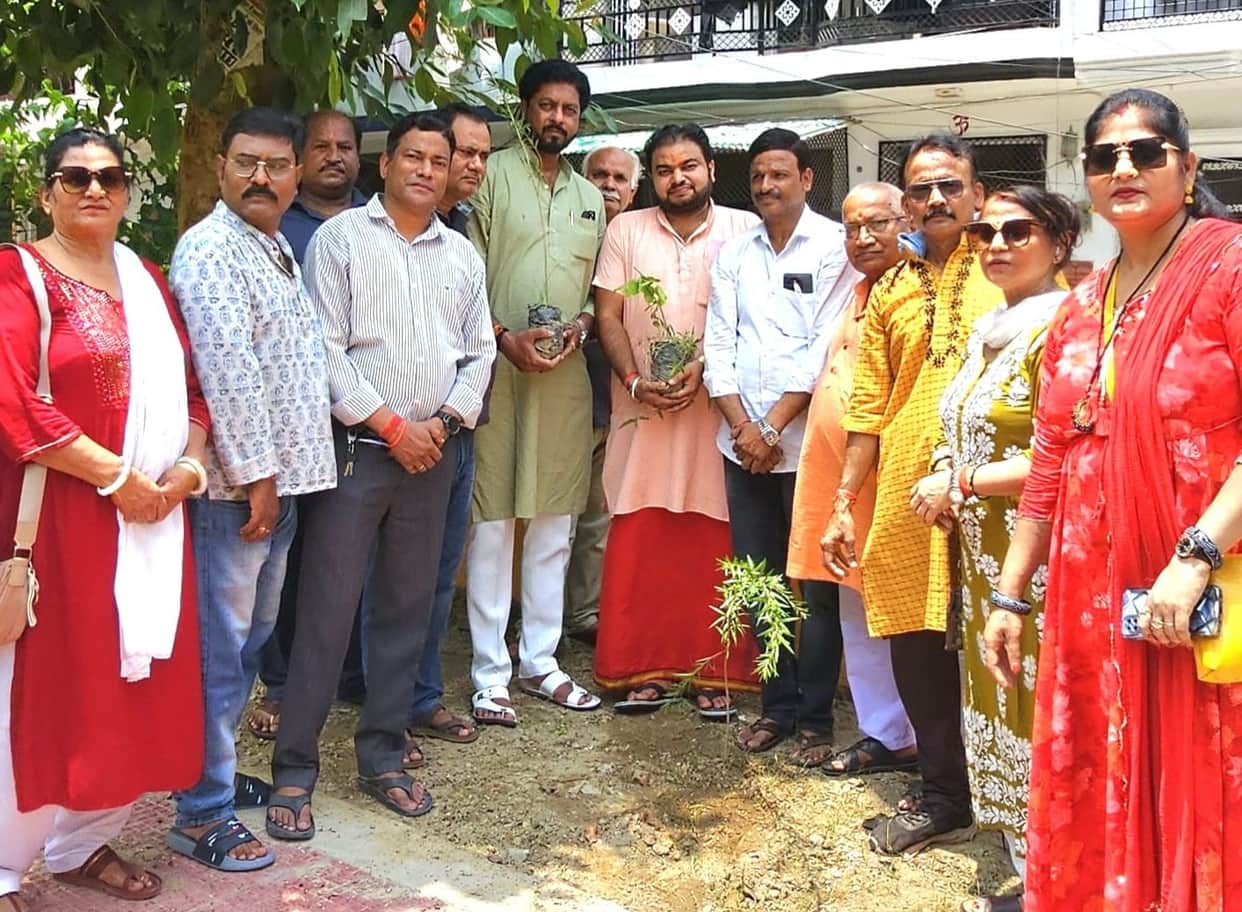 Bharatiya Jan Seva Samiti planted 51 saplings.