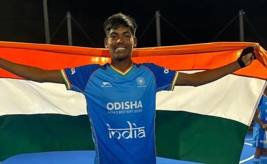 Two sons of Karampur shine in hockey championship; India clinches the title.