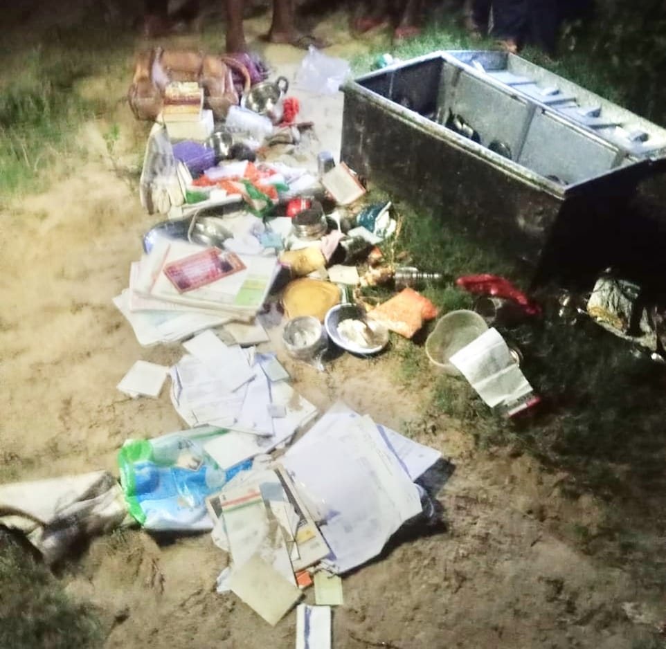 Thieves target two houses; cash and jewelry worth thousands stolen.