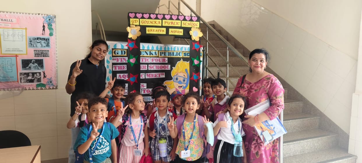 Young swimmers from JP Public School won medals at the inter-school aquatic meet.