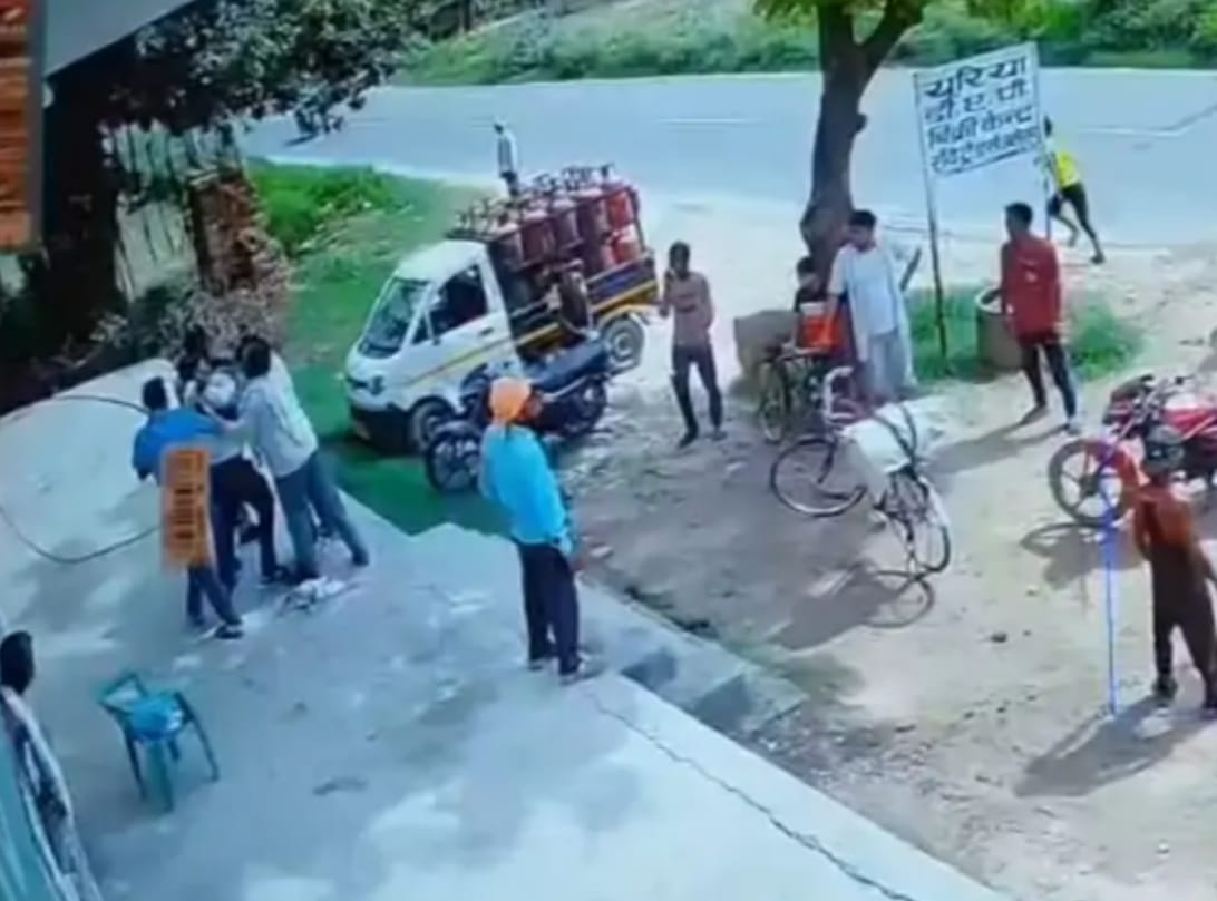 Manager beaten after asking someone to wait for two minutes at gas warehouse; video goes viral.