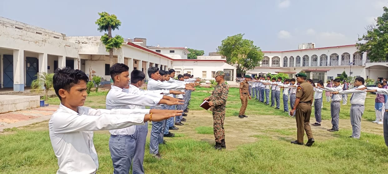 Organization of NCC Junior Recruitment Camp