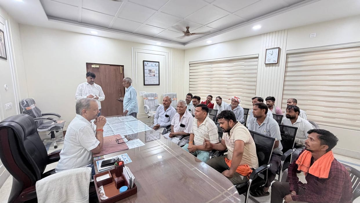 MLA Sunil Sangwan listened to public grievances.