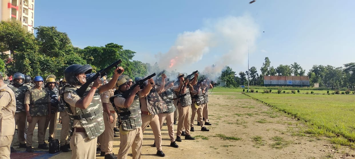 Police personnel were trained to handle challenging situations.