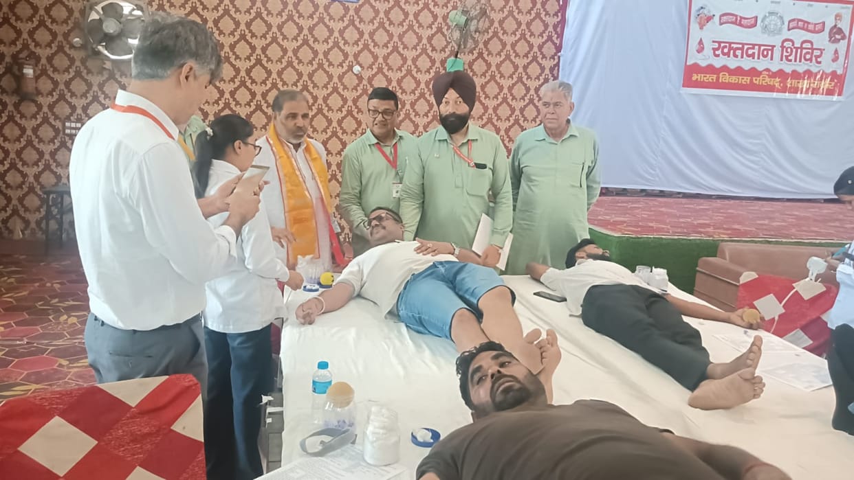 102 units of blood collected at the camp