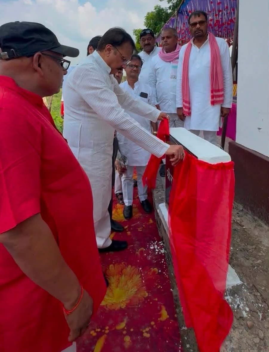 SP MP inaugurated two roads.