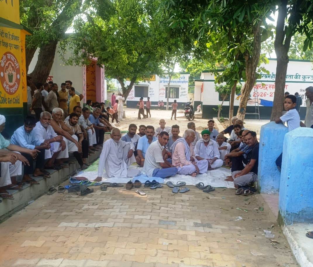 Schoolgirl locked inside classroom; villagers stage protest at the school.