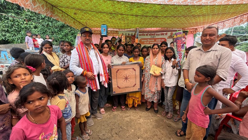 The eyes of 65 senior citizens were examined at the camp.