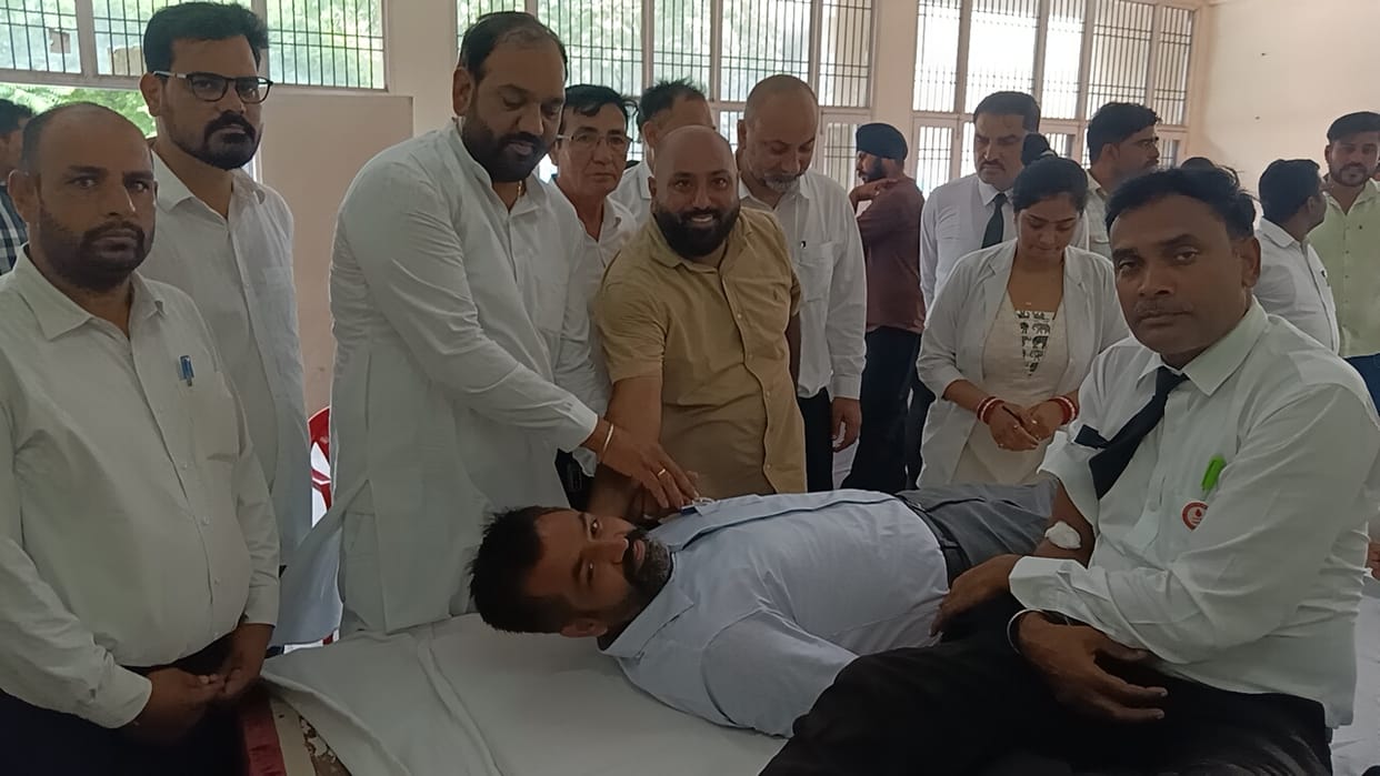 59 units of blood were collected at the camp.