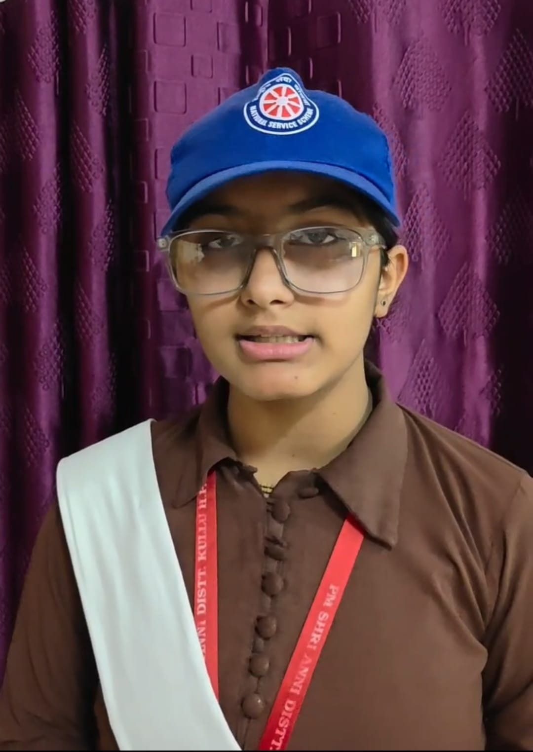 Varnika Sharma secured third place at the district level in reel making