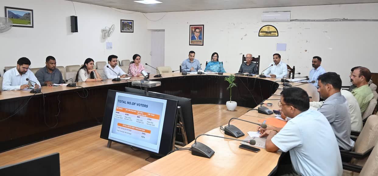 Panchayat election review meeting emphasizes on purification of voter lists and training of personnel