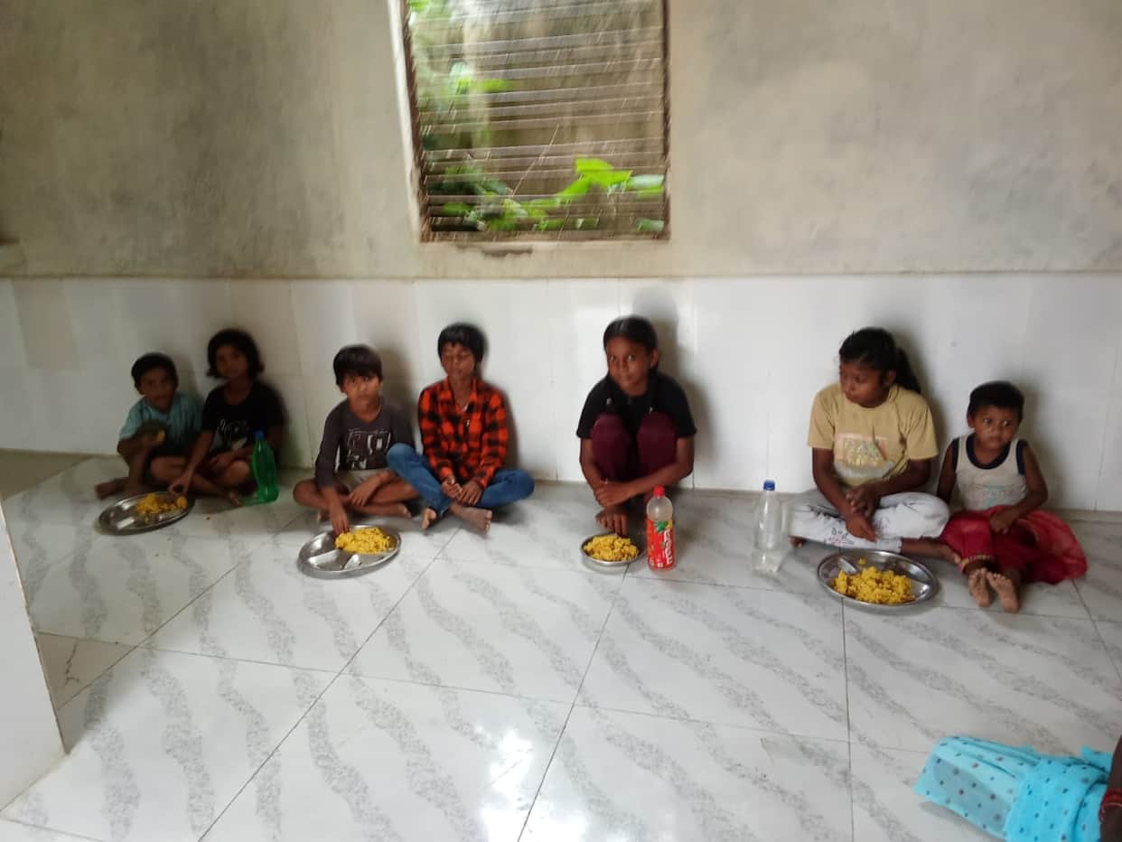 Rice and vegetables were served instead of roti and vegetables, and the budget for fruit was rupees 4 per child... the plates remained empty.