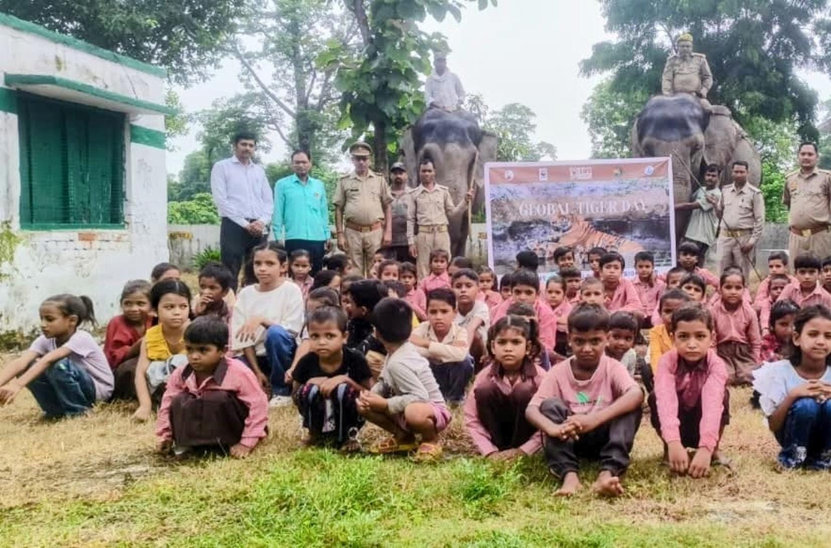 रंगों से उकेरीं भावनाएं, बाघ बचाने का दिया संदेश।