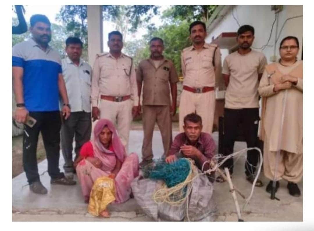 शिकारियों पर वन विभाग की कार्रवाई
