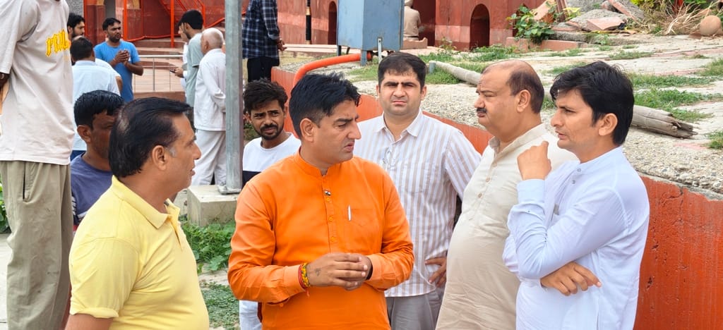 Facilities for devotees inspected at Shri Shukdev Muni Dham.
