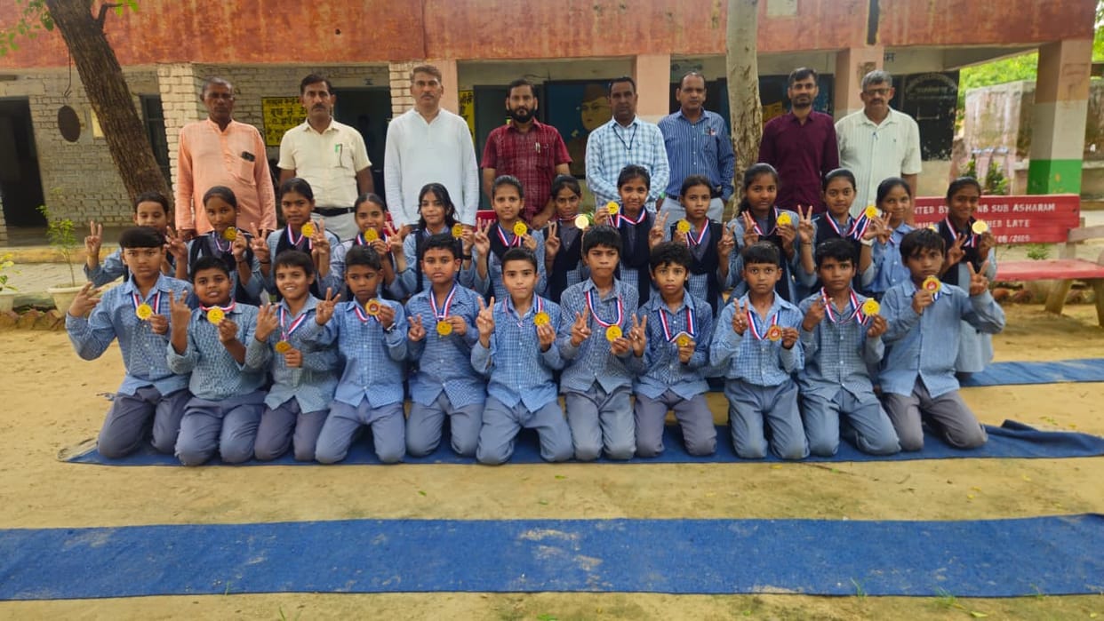 Girls shine in Kho-Kho; emerge as Bawal Block champions in the Under-17 category.