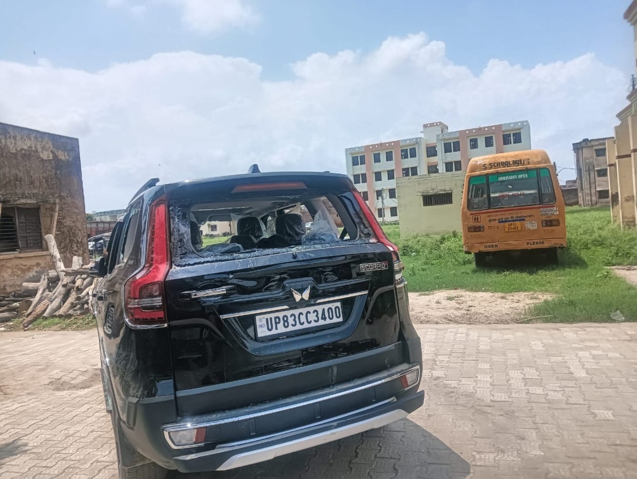 Uproar over forced paddy transplantation in a martyr's wife's field; car vandalized.