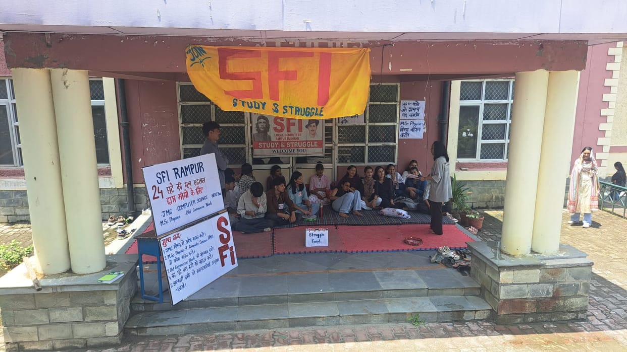 SFI has launched a hunger strike over students' demands