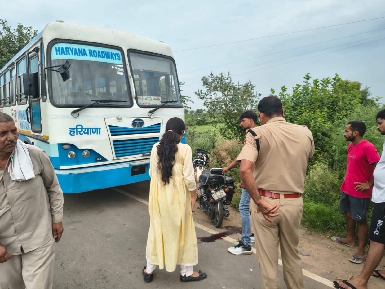 Retired Sub-Inspector dies after being hit by a roadways bus; FIR registered against the driver