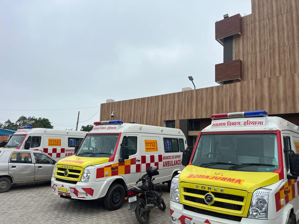 Kaithal Health Department receives three Advanced Life Support ambulances.