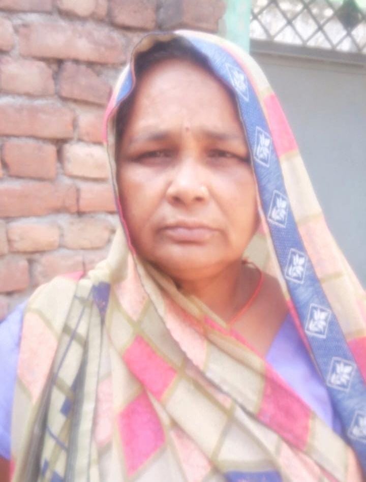 The body of an old woman was found mutilated in the Saryu River, with a crocodile nearby