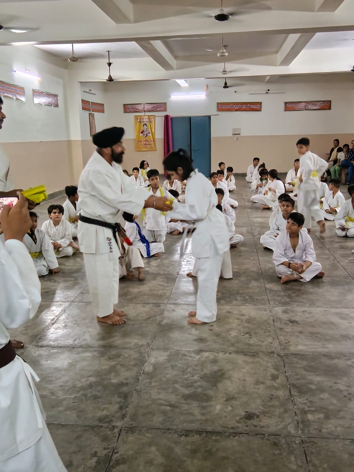 Players showcased their talent at the karate belt competition.