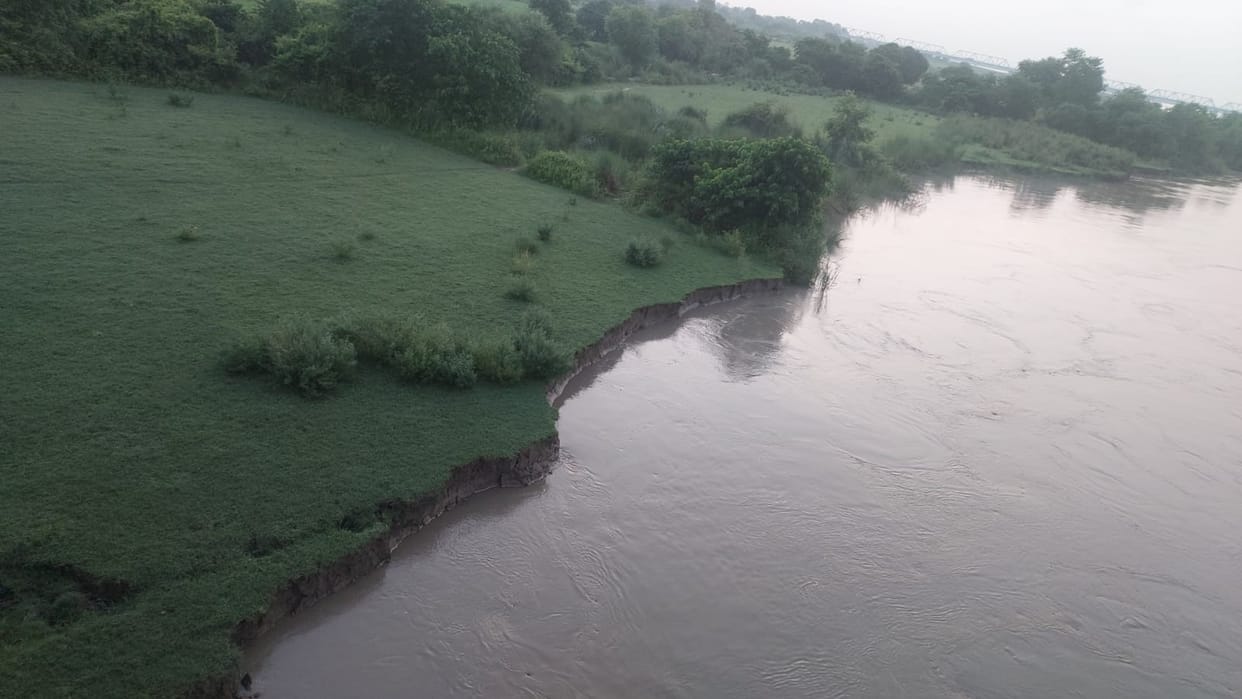 Erosion swallowed 300 bighas of agricultural land