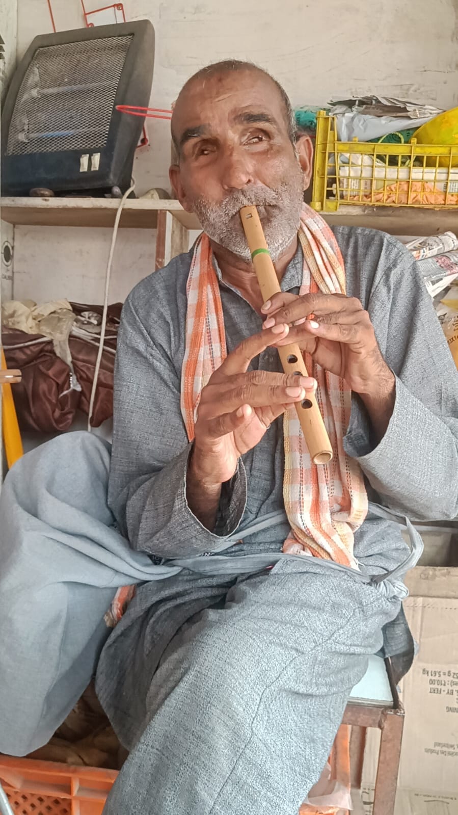 Lost eyesight at the age of two; the melodies of the flute carved out a new identity.