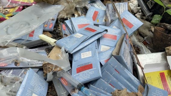 Government medicines found in CHC's dustbin