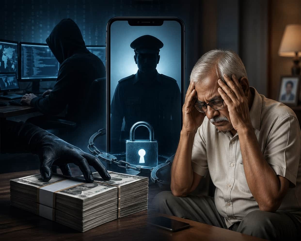 Couple extorted of 70 lakh rupees after being kept under digital arrest for seven days