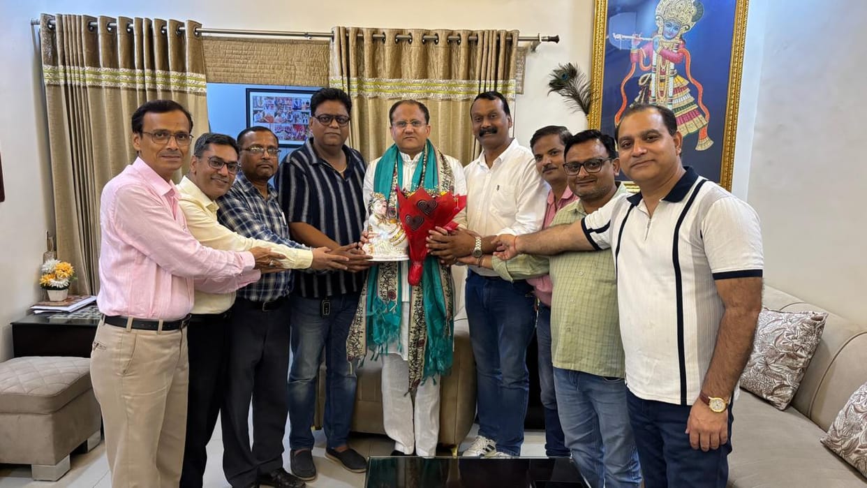 Alumni honored MLC Dharmendra Bhardwaj.
