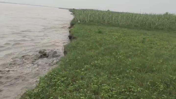 Sharda in a monstrous form... 120 bigha sugarcane crop engulfed along with the land