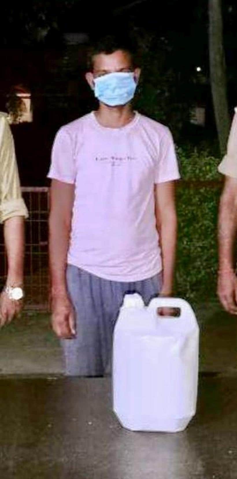 Accused arrested with illicit liquor.